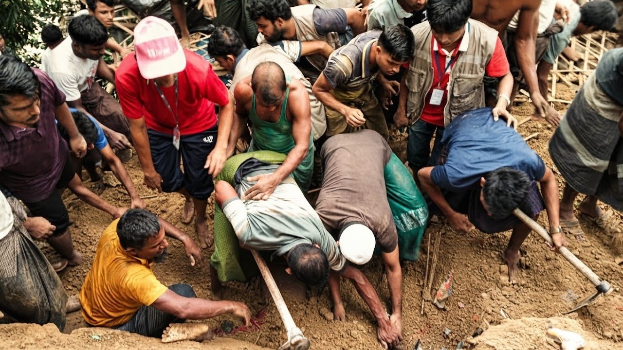 Heavy Rain Causes Hill Collapse Disaster in Rohingya Refugee Camp No. 05