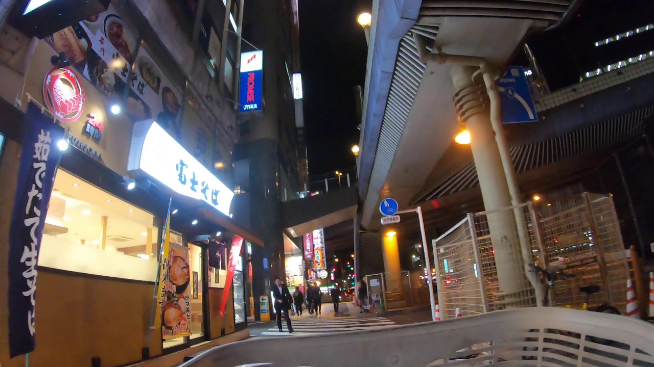 夜の上野から仏壇通りを進む2020年12月【GoProサイクリング#052】