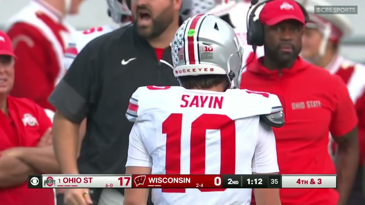 Julian Sayin vs. Wisconsin 2025  - Every Pass and Rush Attempt