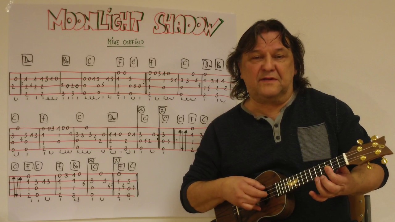 Fingerstyle Ukulele Lesson #68: MOONLIGHT SHADOW (Mike Oldfield)