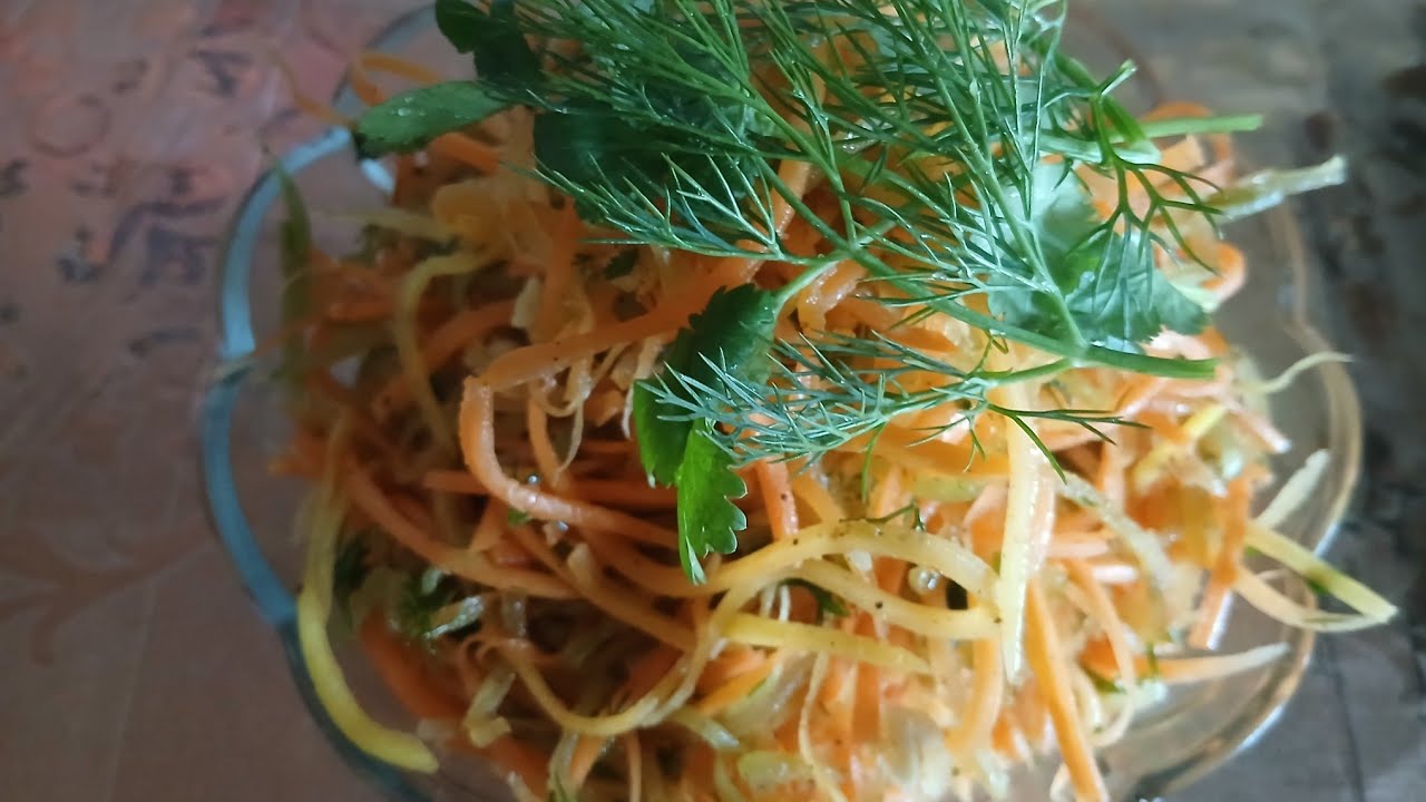 Редкая по-корейски .🥗🥬🥦Турпли салат🧄🥒🥬