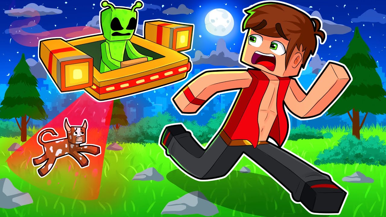 ماين كرافت صنعت سفينة الفضائيين !👽😱 ( جيش الفضائيين ) - Custom UFO