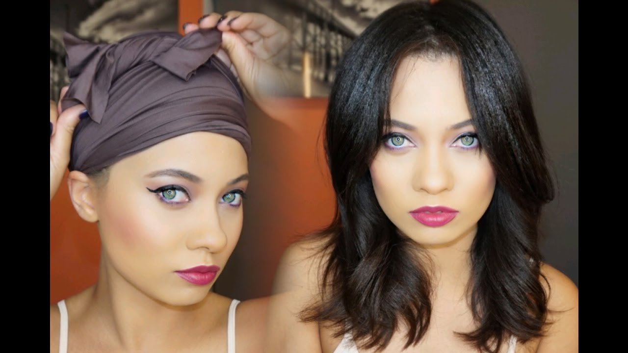 HOW TO WRAP YOUR HAIR & KEEP IT STRAIGHT OVERNIGHT!