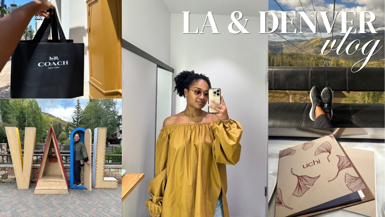 LA + DENVER VLOG | RODEO DRIVE SHOPPING, TRIP TO VAIL & MORE!