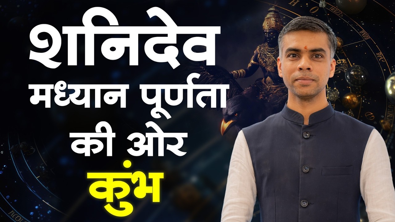 शनिदेव मध्यान पूर्णता की ओर | कुंभ राशि पर शनि का विशेष प्रभाव | एक विशेष चर्चा | Vaibhav Vyas