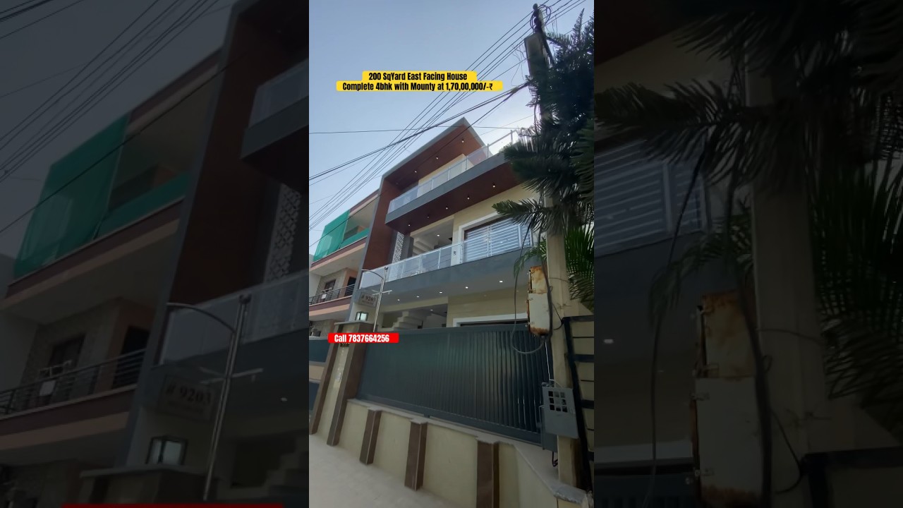 House in Mohali Sunny enclave Newly Built. 1.70cr Call 7837664256