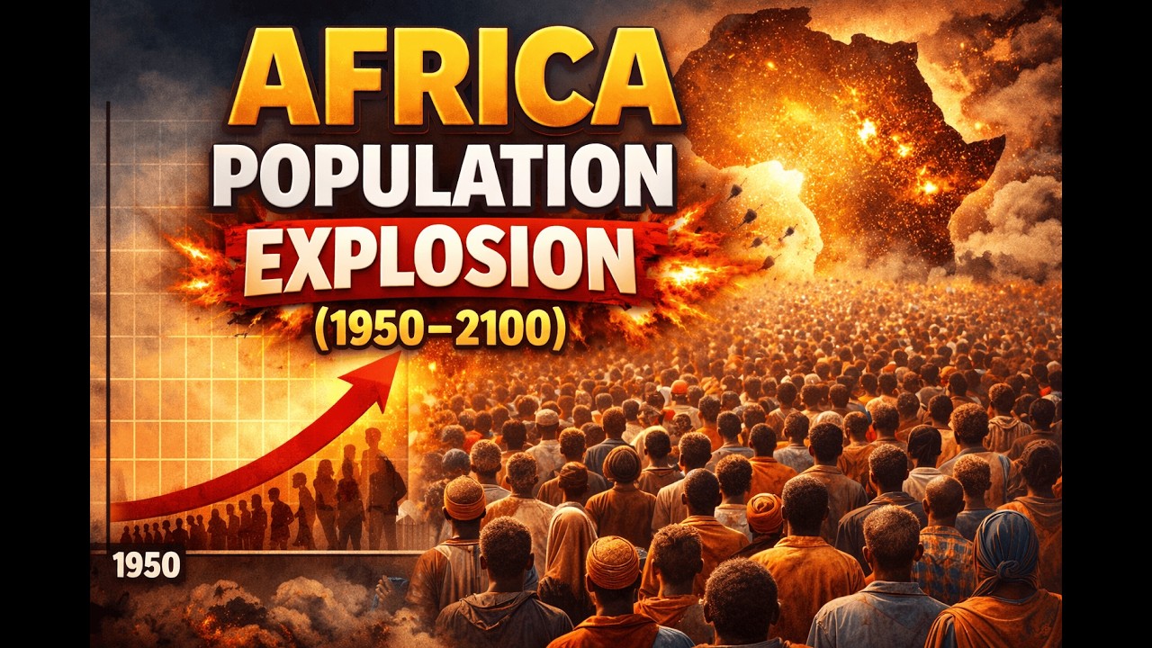 Africa Population Explosion 🌍🚀 (1950–2100)