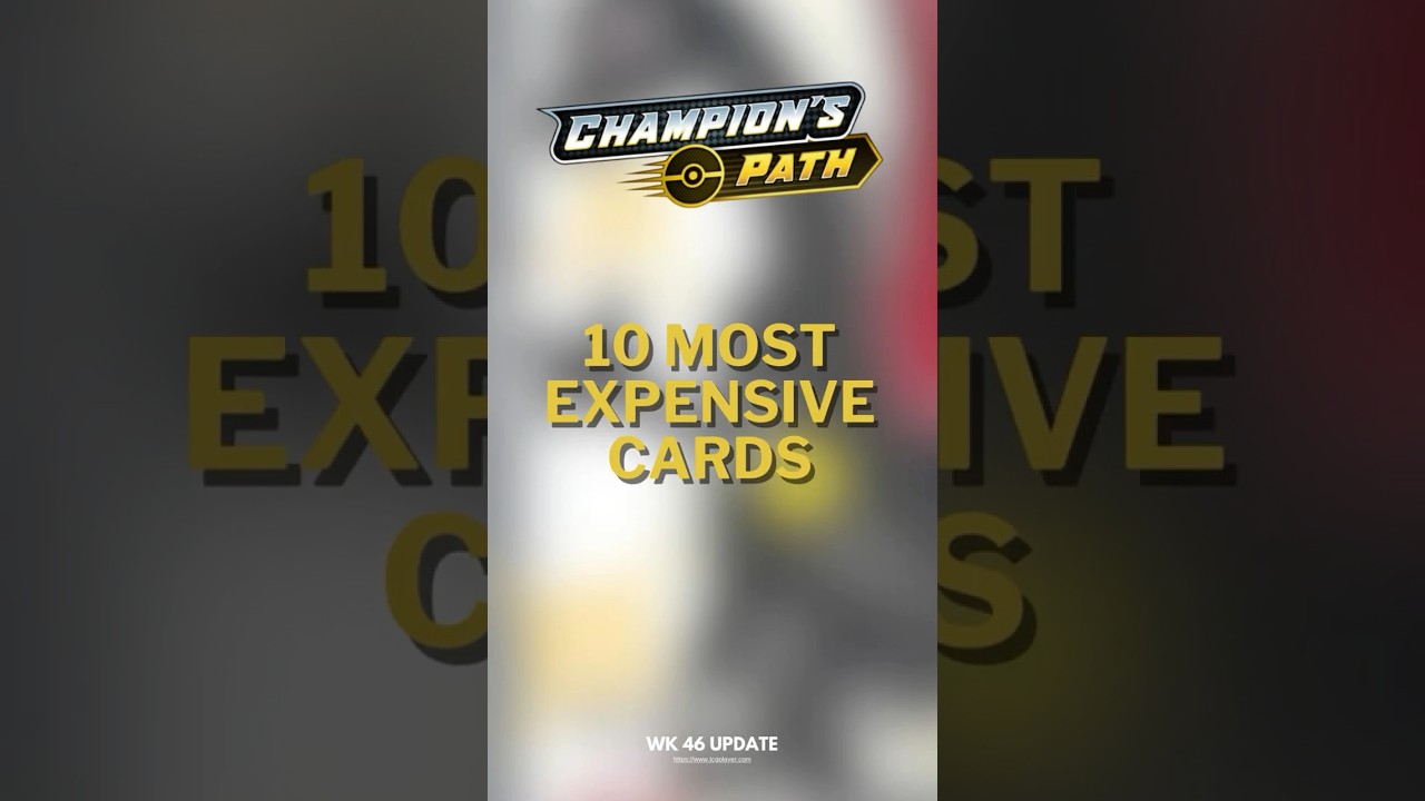 Champions Path - Most Expensive Cards &ndash; Top 10 Countdown! #pokemon #pokemontcg #tcg #pokemoncards