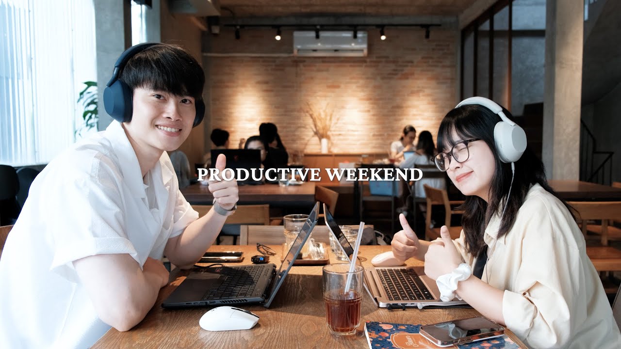 A PRODUCTIVE WEEKEND | Cuối Tuần Năng Suất Cùng Nàng | Cafe, Gym, Shopping...