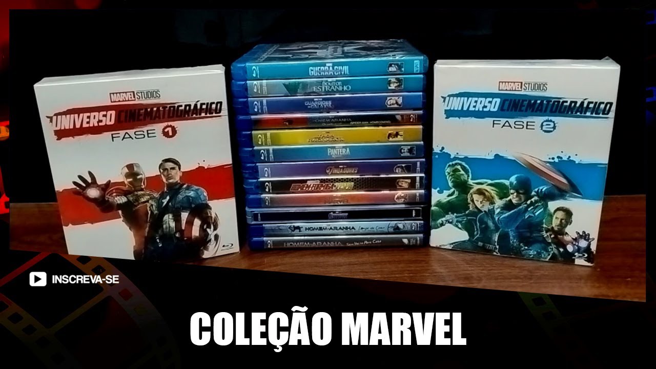 COLEÇÃO UNIVERSO CINEMATOGRÁFICO MARVEL EM BLU RAY