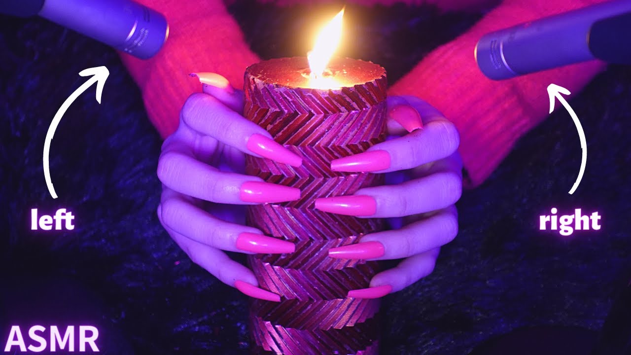 Asmr Candle Scratching and Tapping | Hypnotic Asmr No Talking for Sleep with Long Nails - 1 Hour