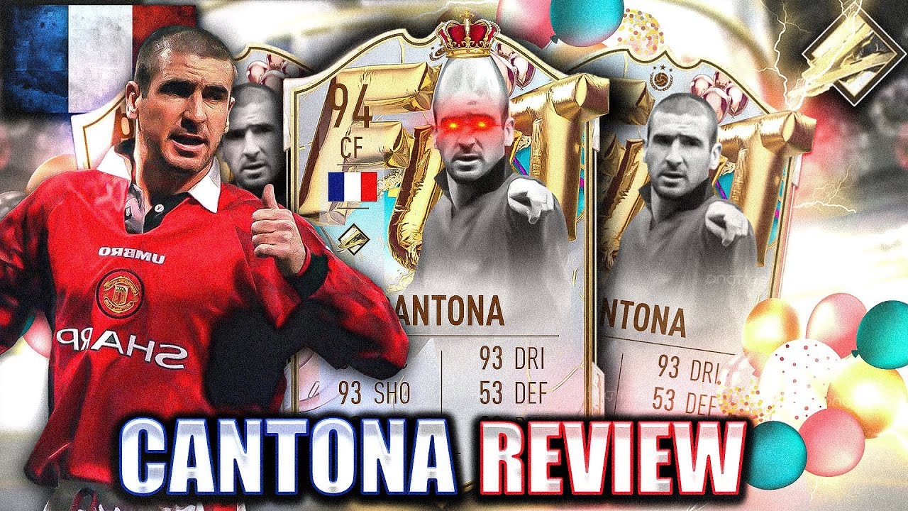 THE THICCEST STRICKER IN FIFA! 94 FUT BIRTHDAY ICON CANTONA PLAYER REVIEW! FIFA 23 ULTIMATE TEAM