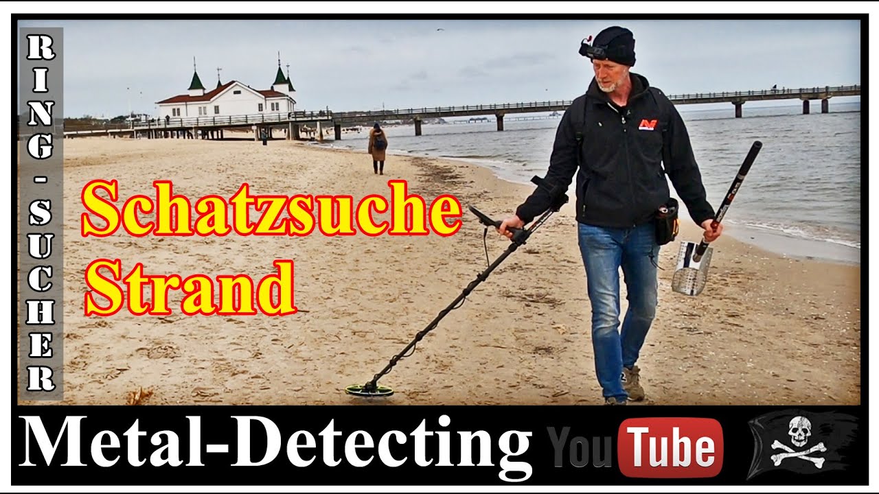 Sondeln am Strand der Ostsee mit dem Metalldetektor auf Usedom. #Ringsucher #Sondeln