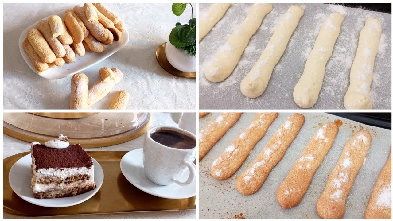 بسكوي التيراميسو  ( biscuit cuillère ) ..lady fingers مقرمش ..على طريقتي 