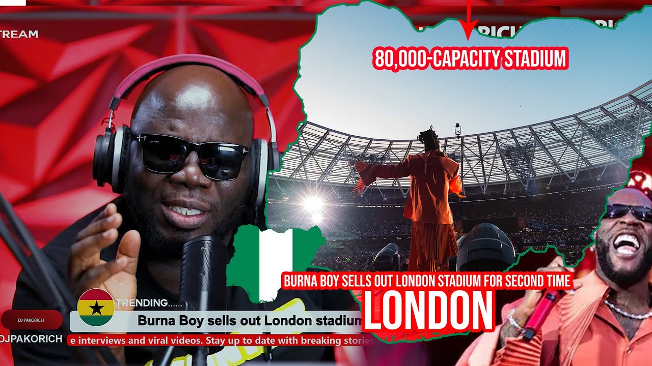 Burna boy sells out London stadium for second time ! He is who say he is period!