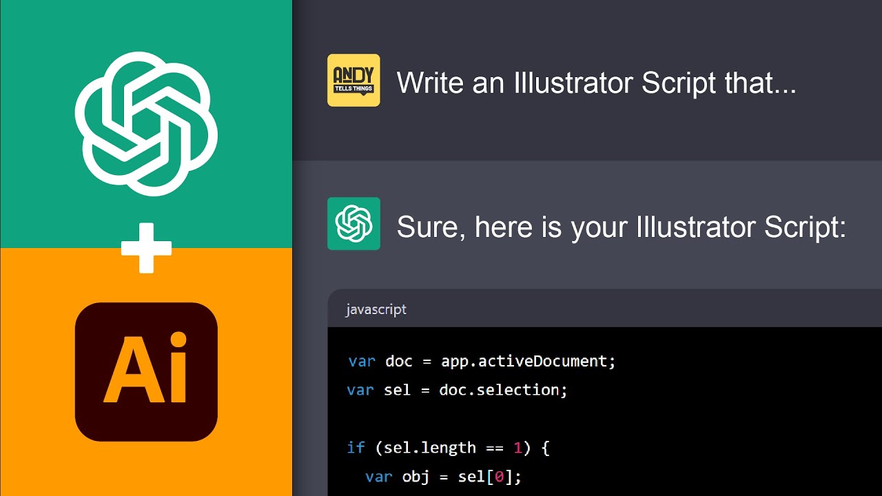 ChatGPT и Adobe Illustrator: написание сценариев с использованием ИИ.