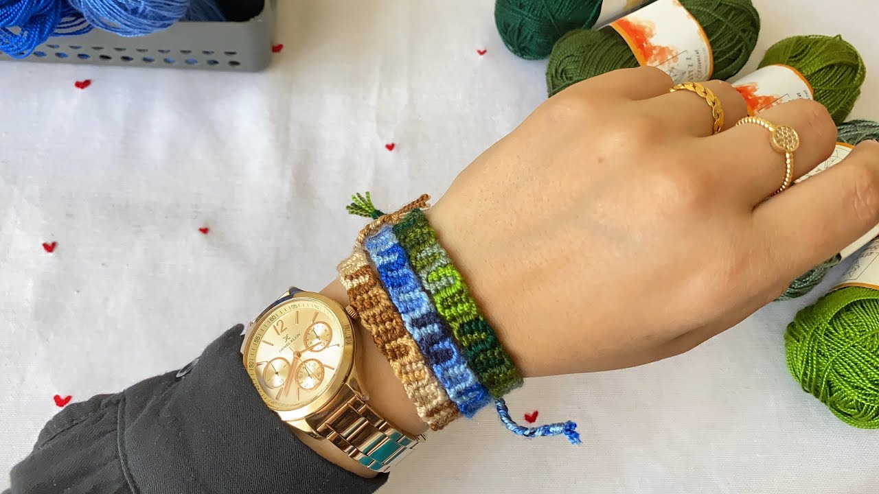 Sarmal Bileklik Yapımı / İpten bileklik yapımı 2 friendship bracelet