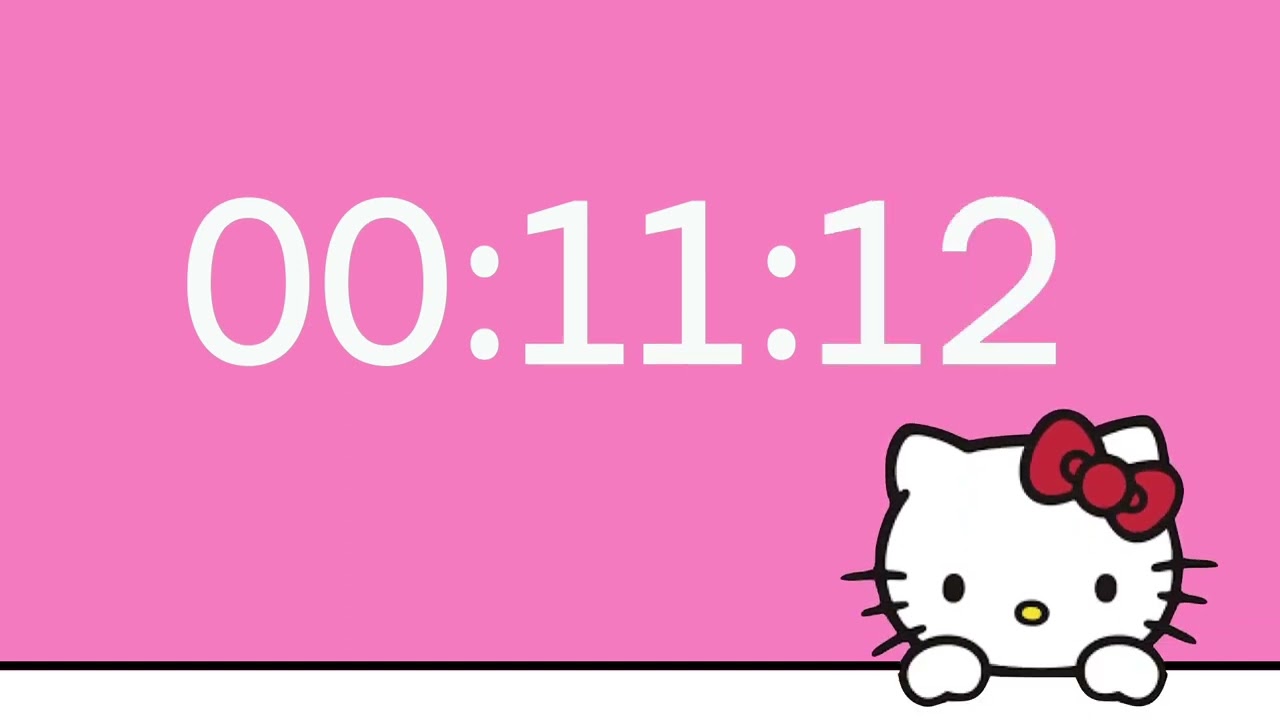 1 Hour Timer- Hello Kitty