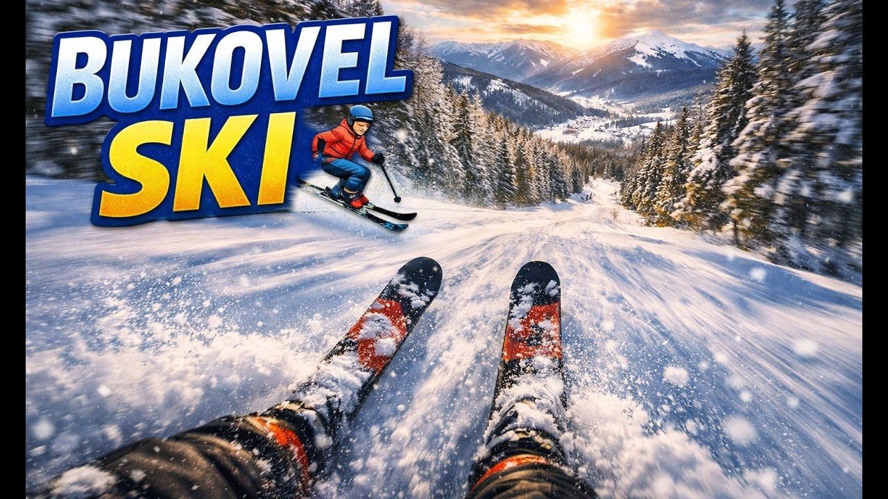 BUKOVEL 4K Ski Resort | Ukraine Skiing Part 1 🏔️⛷️