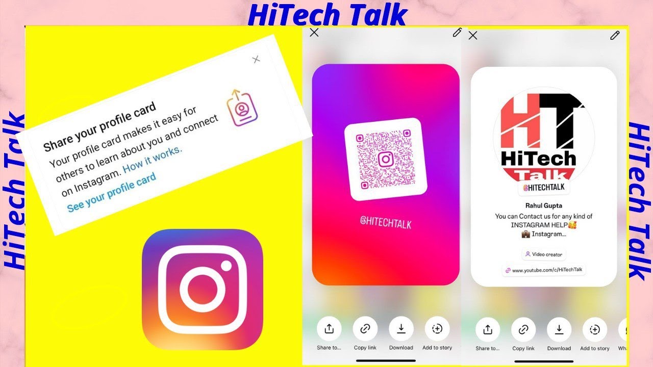 Instagram Profile card new update 2024 | Video Profile card in Instagram | Hitechtalk