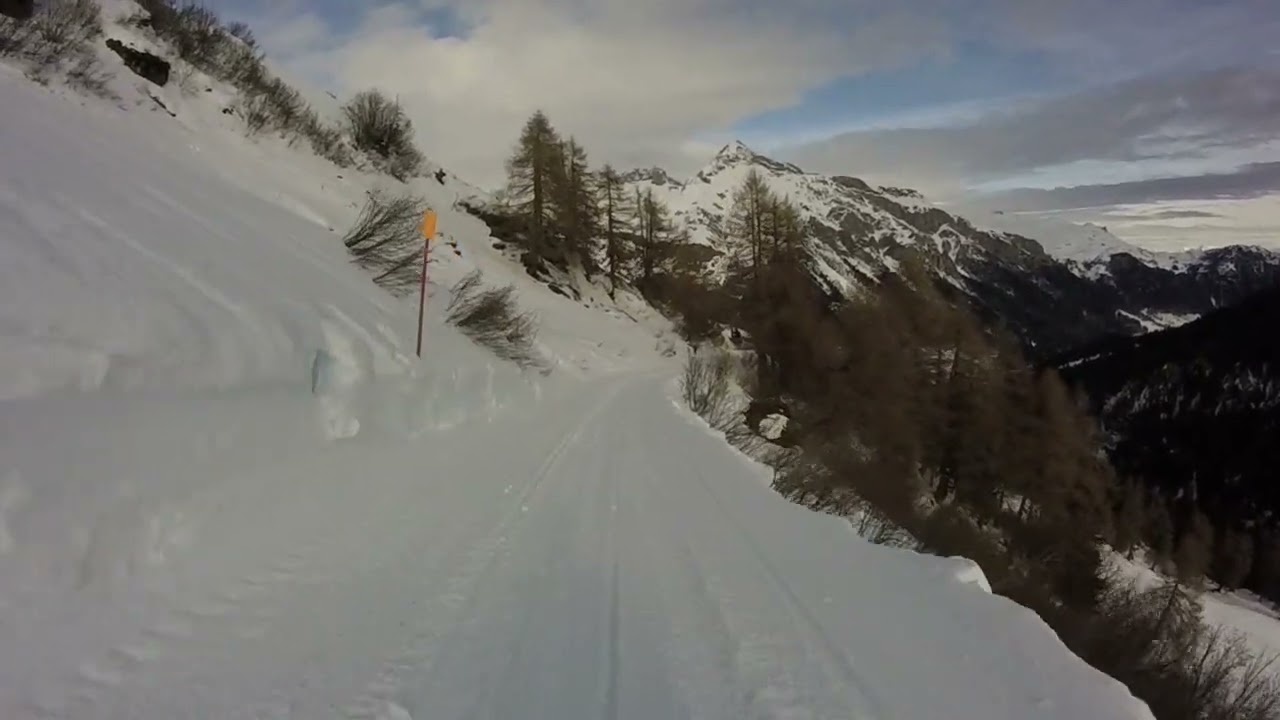 Discesa in bob Tambo-Talweg (Tanatzhöhi - Bodmenstafel – Splügen) 1° Parte