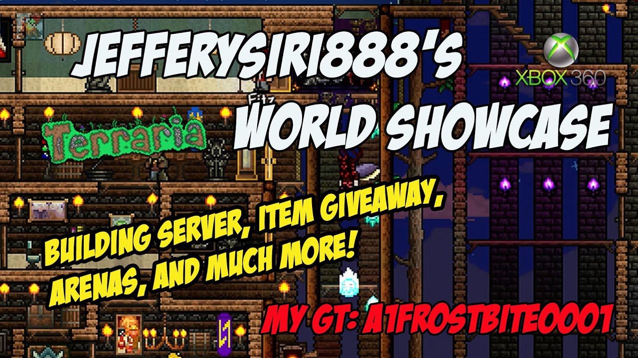 JefferySiri888's Terraria Showcase | Building Server, Item Giveaways, Detailed Map!