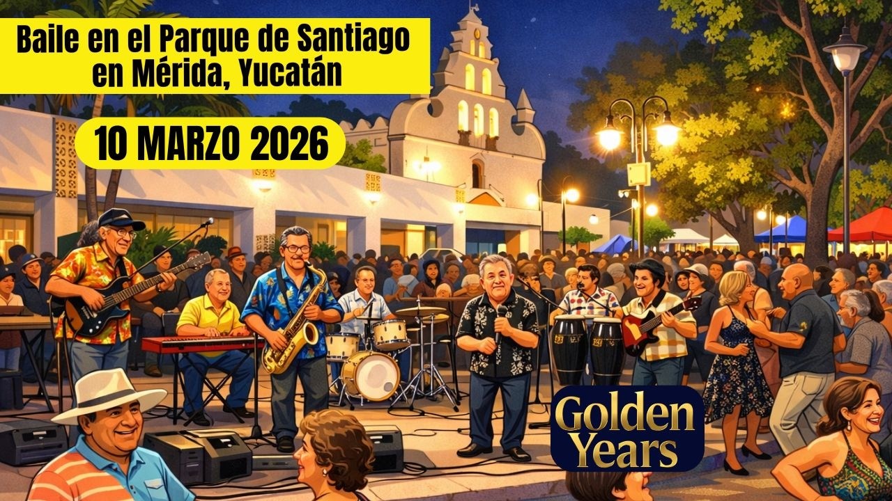 Baile de Remembranzas en el Parque de Santiago en Mérida Yuc. / 10 de marzo 2026.