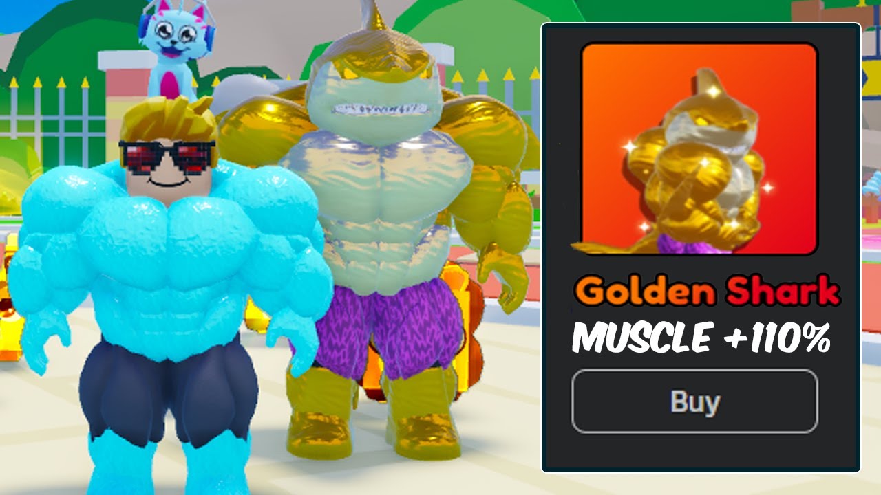 Я открыл тренера Golden Shark в Gym Star Simulator