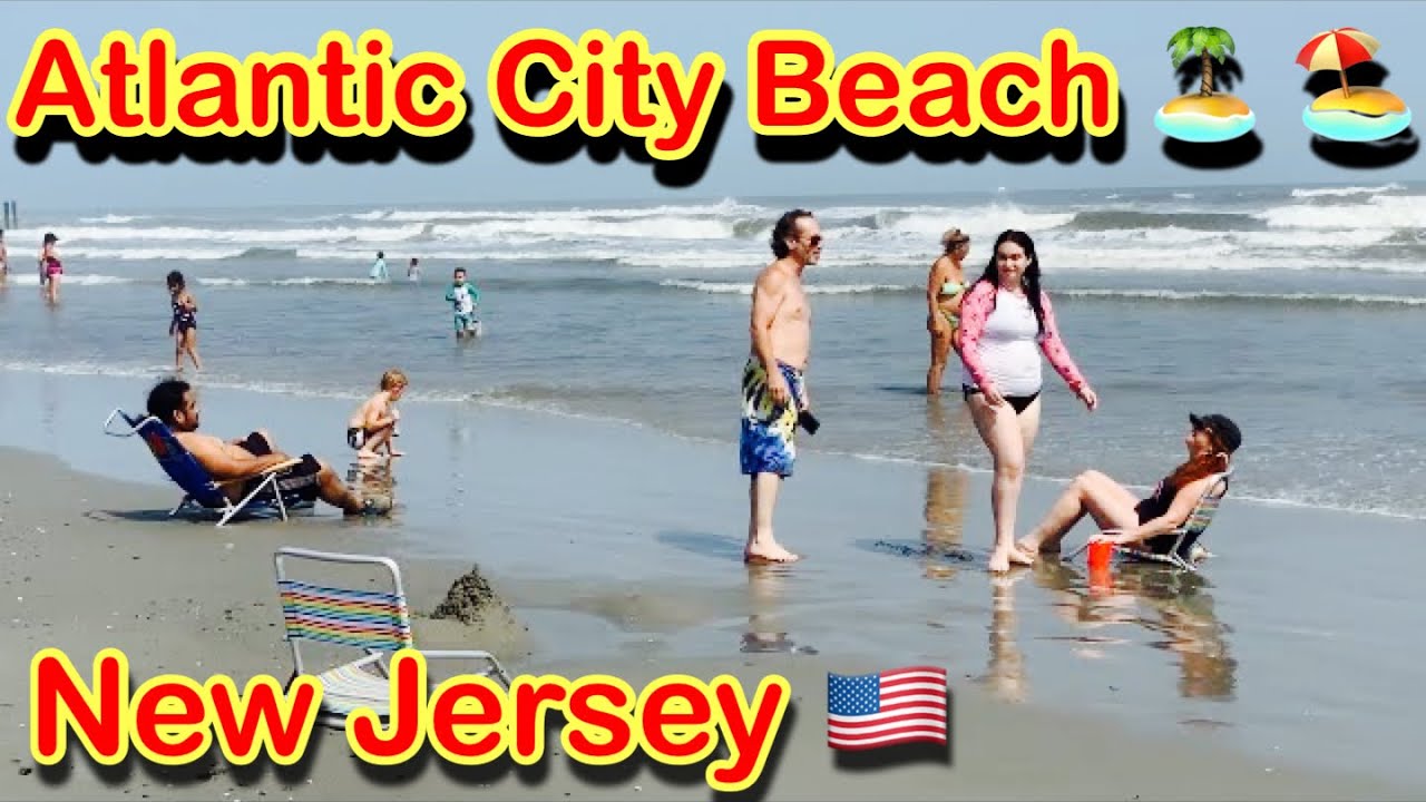 Atlantic City, New Jersey, Beach Walk on July 2021