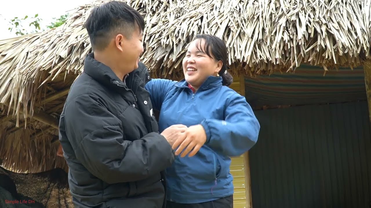 Taking care of the Garden, Collecting chayote fruits Family fun