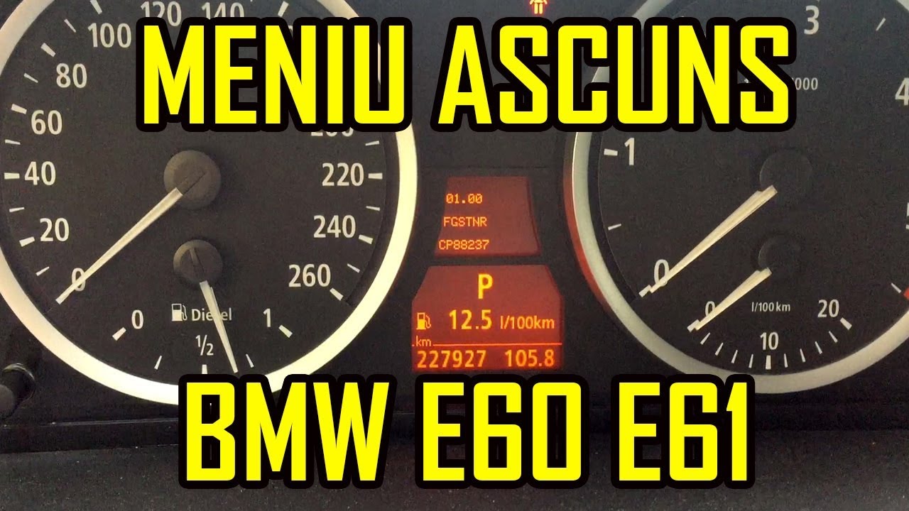 BMW E60 E61 Meniu Ascuns Secret Lista Coduri