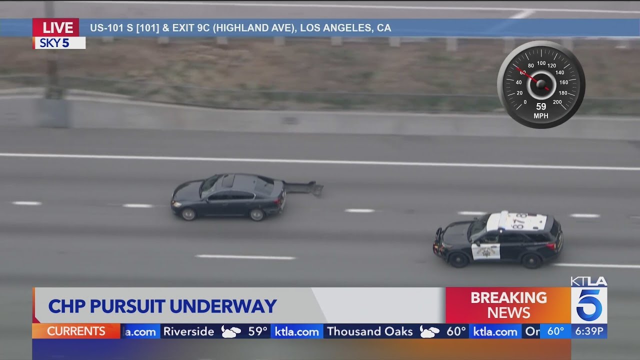 CHP pursues driver for traffic violations