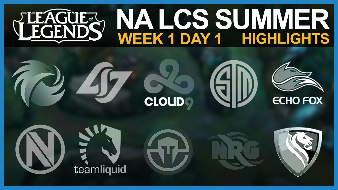 NALCS Highlights: CLG vs TSM & nV vs NRG | Summer Split 2016 W1D1