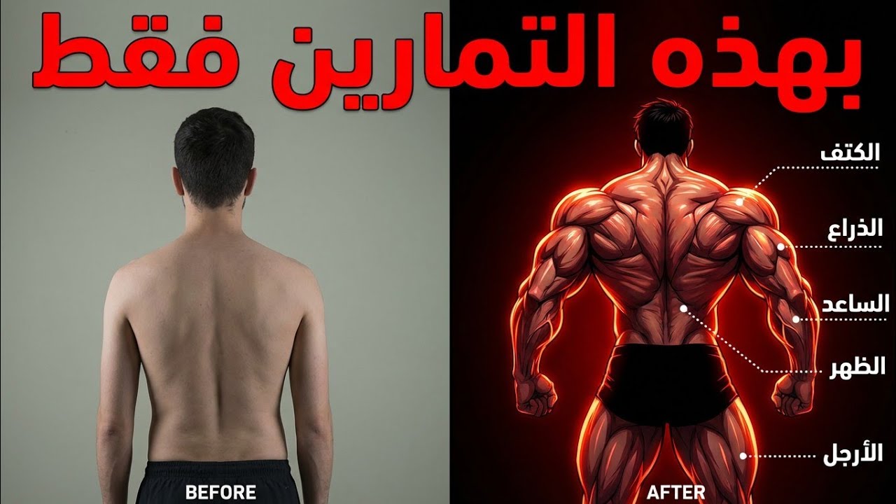 خطة كاملة لبناء العضلات في المنزل (بدون جيم) .. النتيجة ستصدمك!