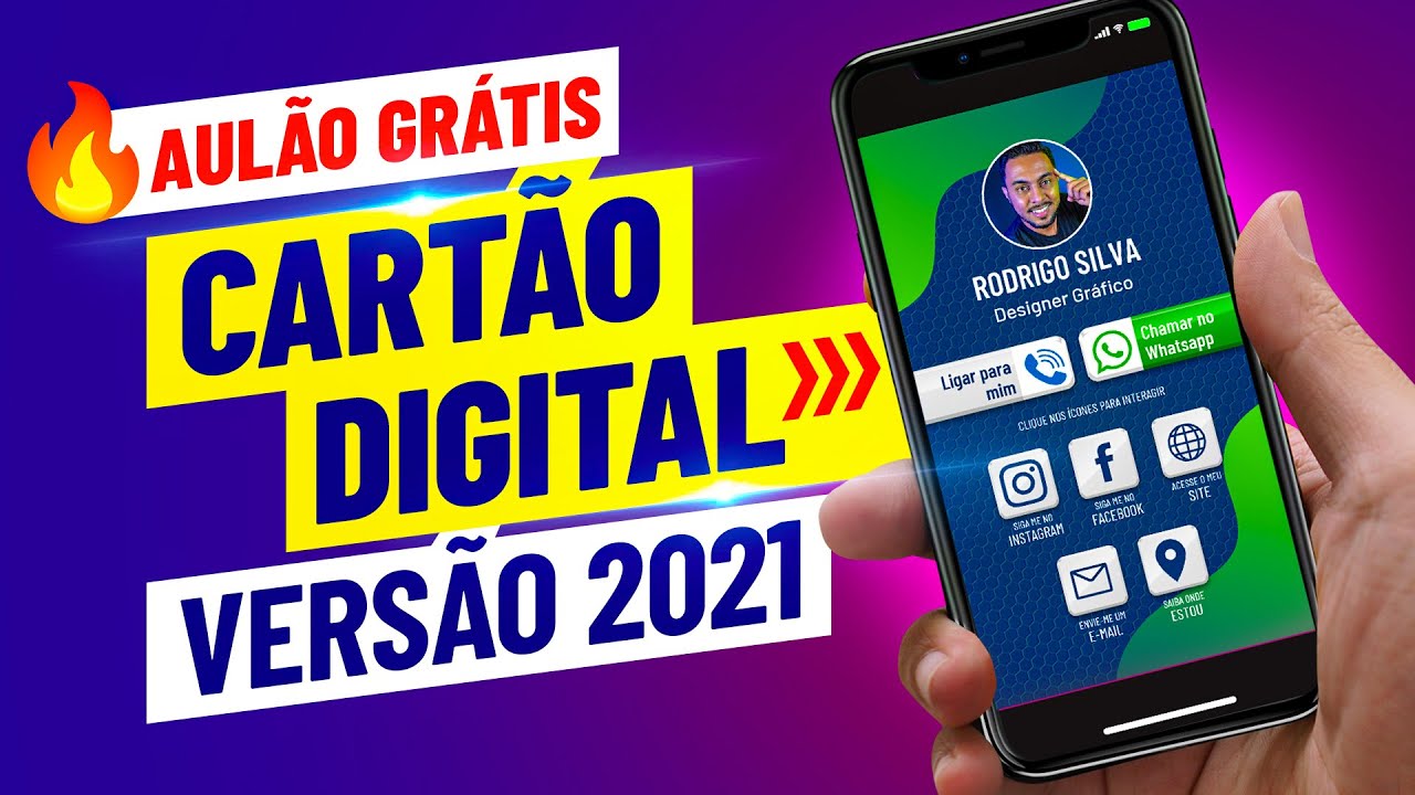 COMO FAZER CARTÃO DE VISITAS DIGITAL (Tutorial Completo 2021)