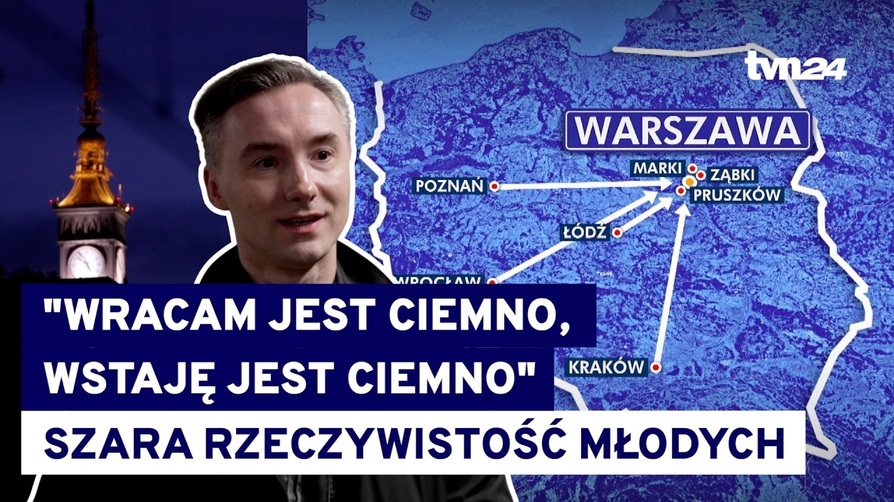 Młodzi dojeżdżają godzinami do pracy, by zaoszczędzić na wynajmie mieszkania. Reportaż "Wstaję o 2"