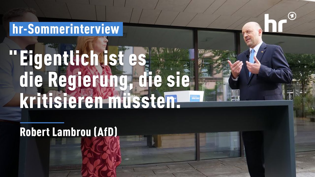 Sommerinterview mit Robert Lambrou (AfD) | Politik und Zeitgeschehen