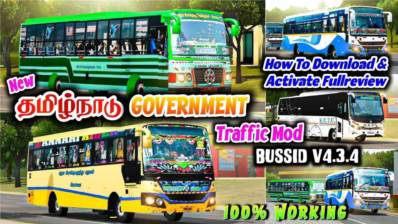 New தமிழ்நாடு GOVERNMENT Traffic Mod How To Download|Activate Fullreview BussidV4.3.4#bussid#bus#mod