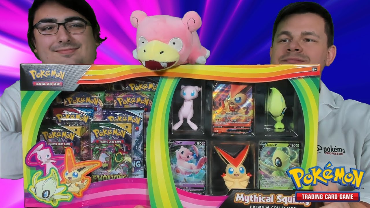 IT'S SO SQUISHY!!! Mythical Squishy Premium Collection Box of Pokemon Cards!