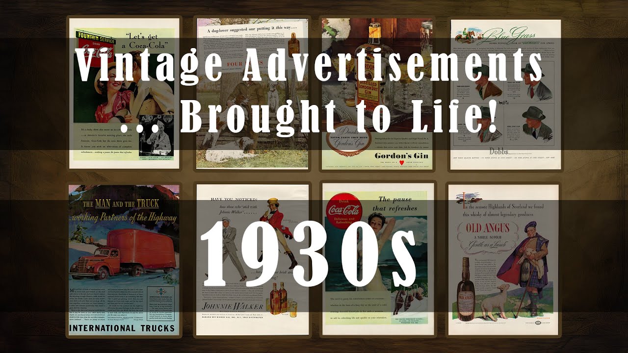 Vintage 1930s Life Magazine Ads - Animated by AI