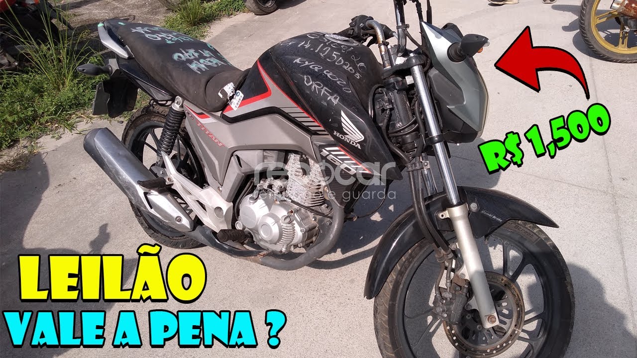 MOTO DE LEILÃO Vale a Pena ? Leilão RJ PRF