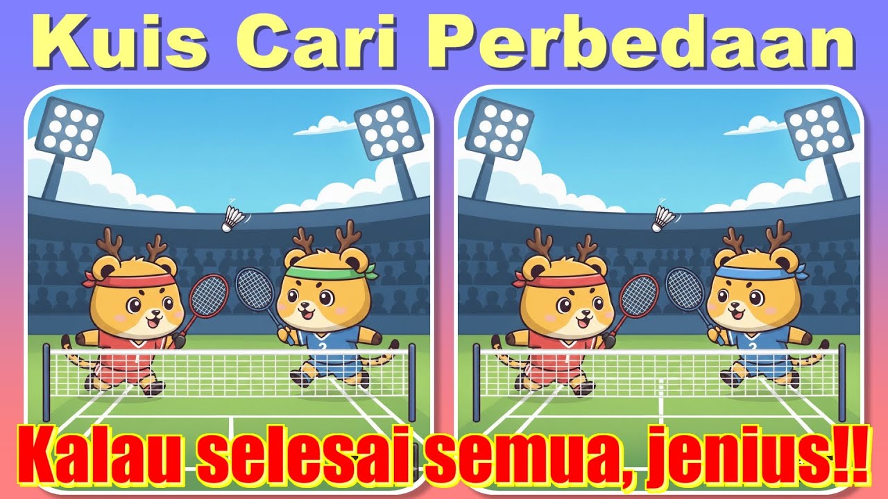 【Asah Otak】Kuis Cari Perbedaan vol.26 (konsentrasi/daya ingat/kemampuan kognitif/pencegahan pikun)