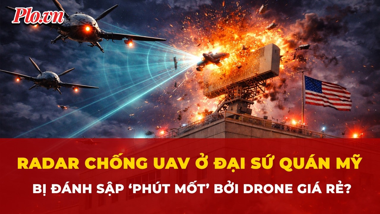 Hệ thống phòng không tối tân tại ĐSQ Mỹ bị đánh sập ‘phút mốt’ bởi drone giá rẻ? | Tin nhanh