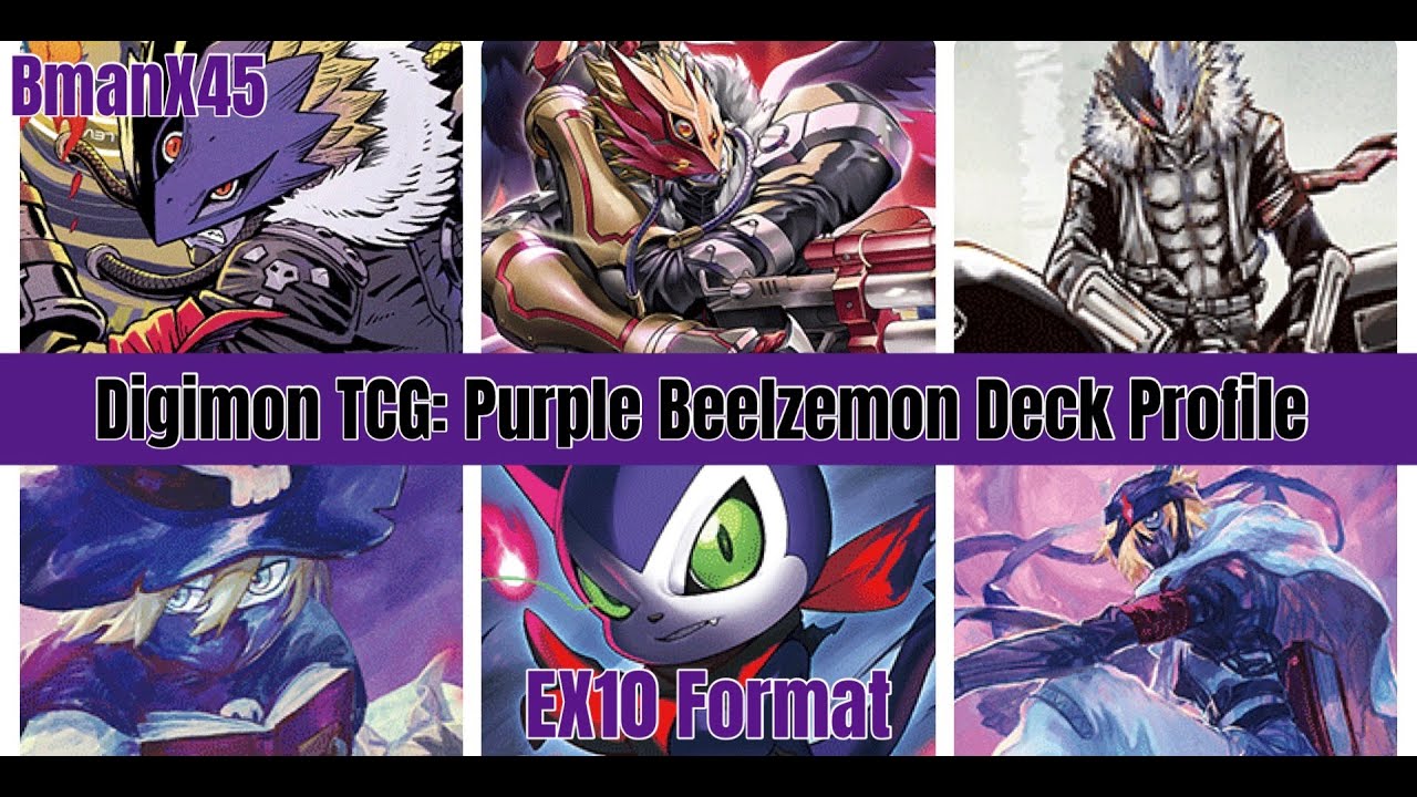 Digimon TCG: Purple Beelzemon Deck Profile EX10 Format
