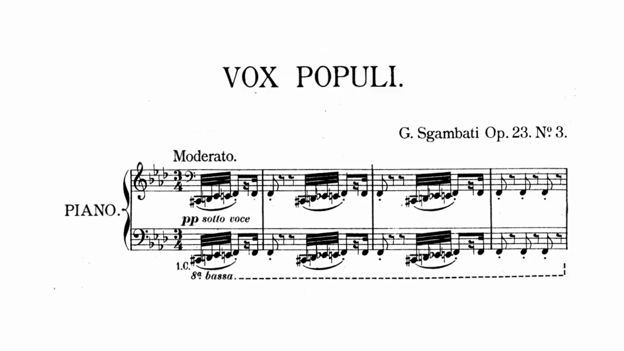 Sgambati: Pièces lyriques, Op.18 (aka Op.23) [Spada]