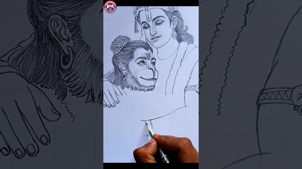 Lord Ram and Hanuman Drawing 😍🔥 