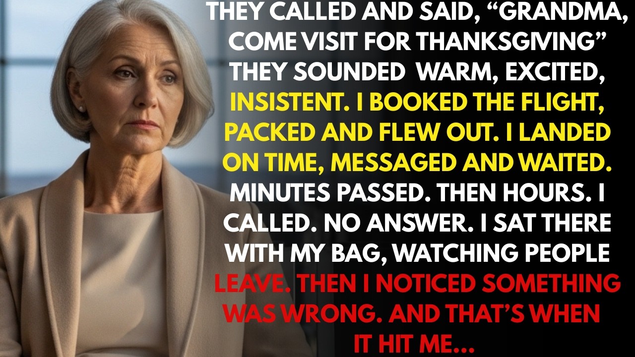 They Invited Me for Thanksgiving and Told Me to Fly In — I Landed, Waited, Called… Then I Saw It