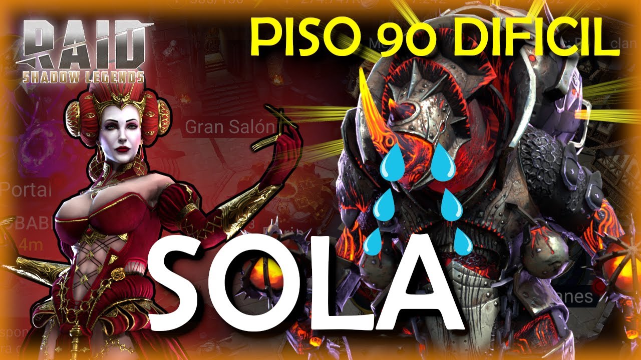 BOMMAL CUERNOTERROR Piso 90 DIFICIL Solo con Lady Annabelle!! | RAID SHADOW LEGENDS Espanol