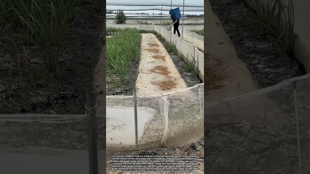 Feeding Routine in a Frog Farm for Healthy and Active Frogs