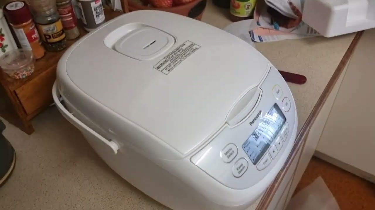 Panasonic 10-Cup Rice Cooker & Multi Cooker with 16 Auto Menu Modes, White (SR-CN188WST) UNBOXING